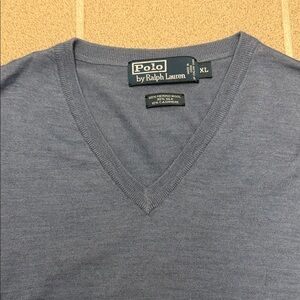 Polo Ralph Lauren Lightweight Merino Wool/Silk/Cashmere V-Neck Sweater